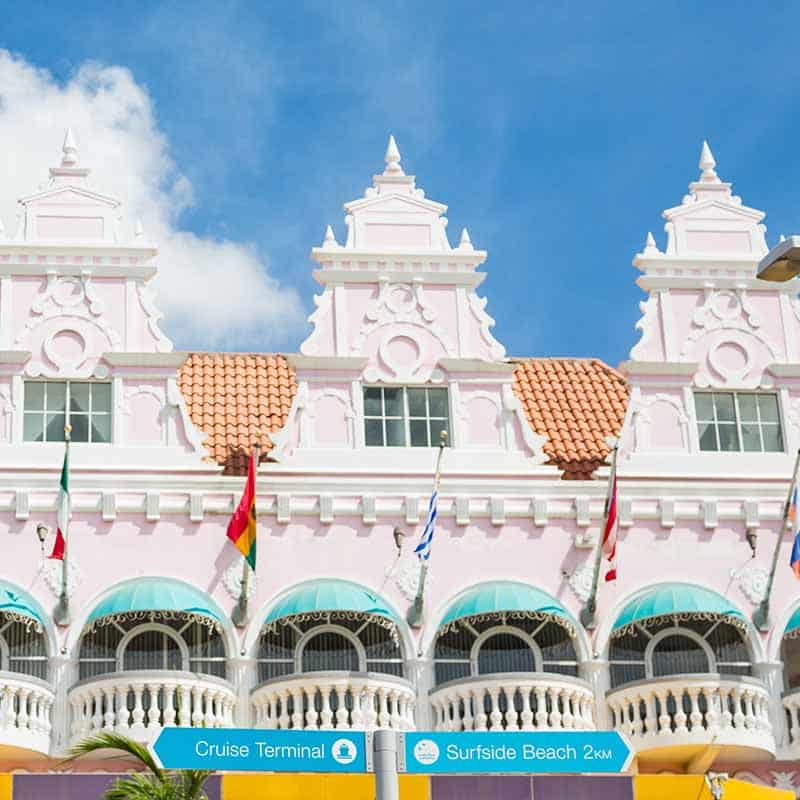 Oranjestad, Aruba Center Square Dutch Architecture