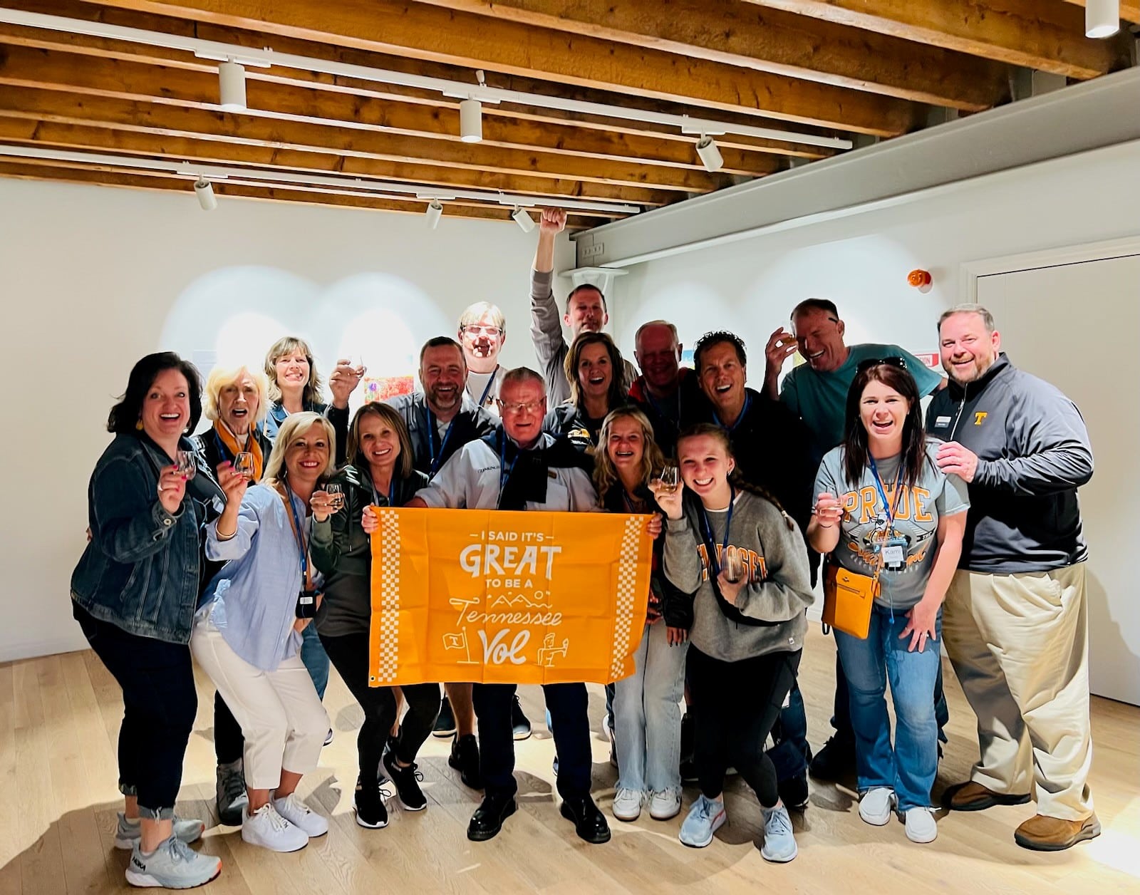 2023 Tour with group photo at the Scotland distillery.
