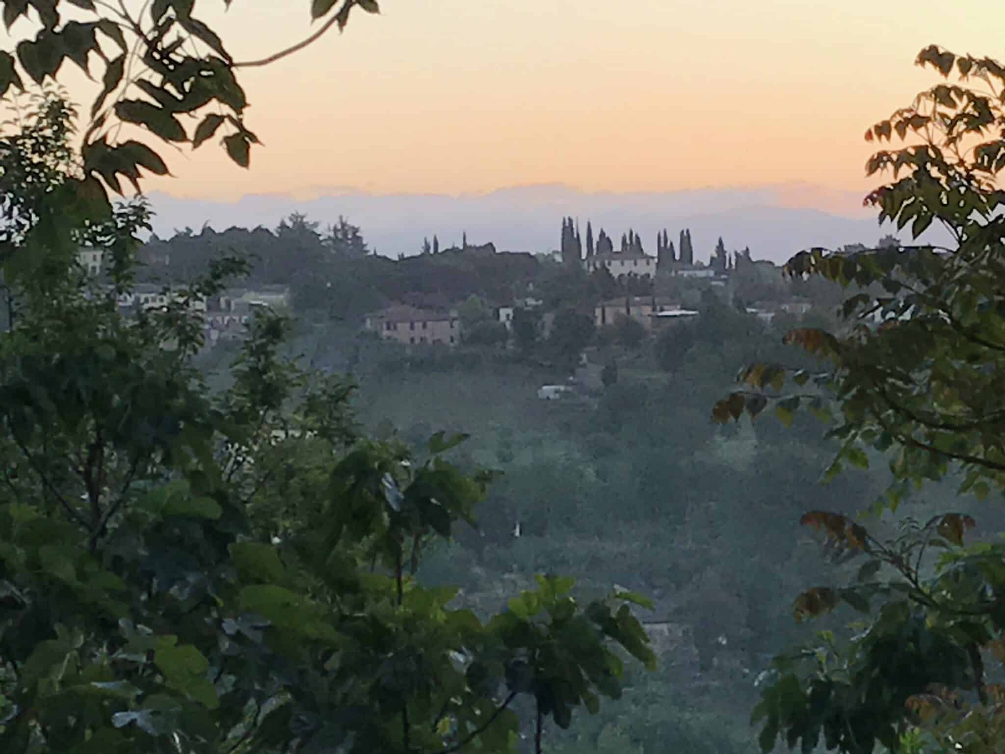 View of Italian country side.